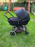 Cybex Priam 4w1 – gondola, spacerówka, fotelik z bazą + akcesoria