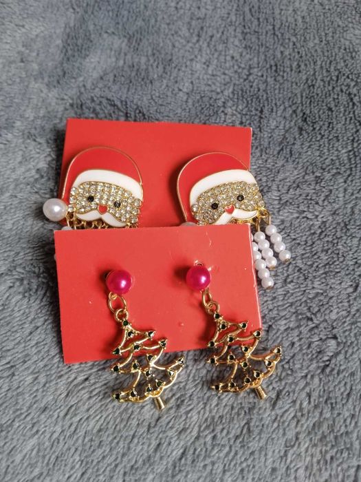 kolczyki świąteczne