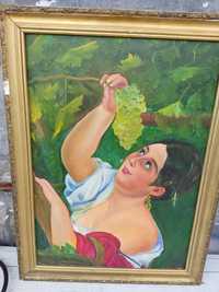картина Девушка и виноград