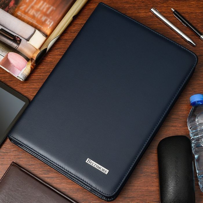 Beltimore granatowy męski biwuar aktówka teczka organizer handlowca