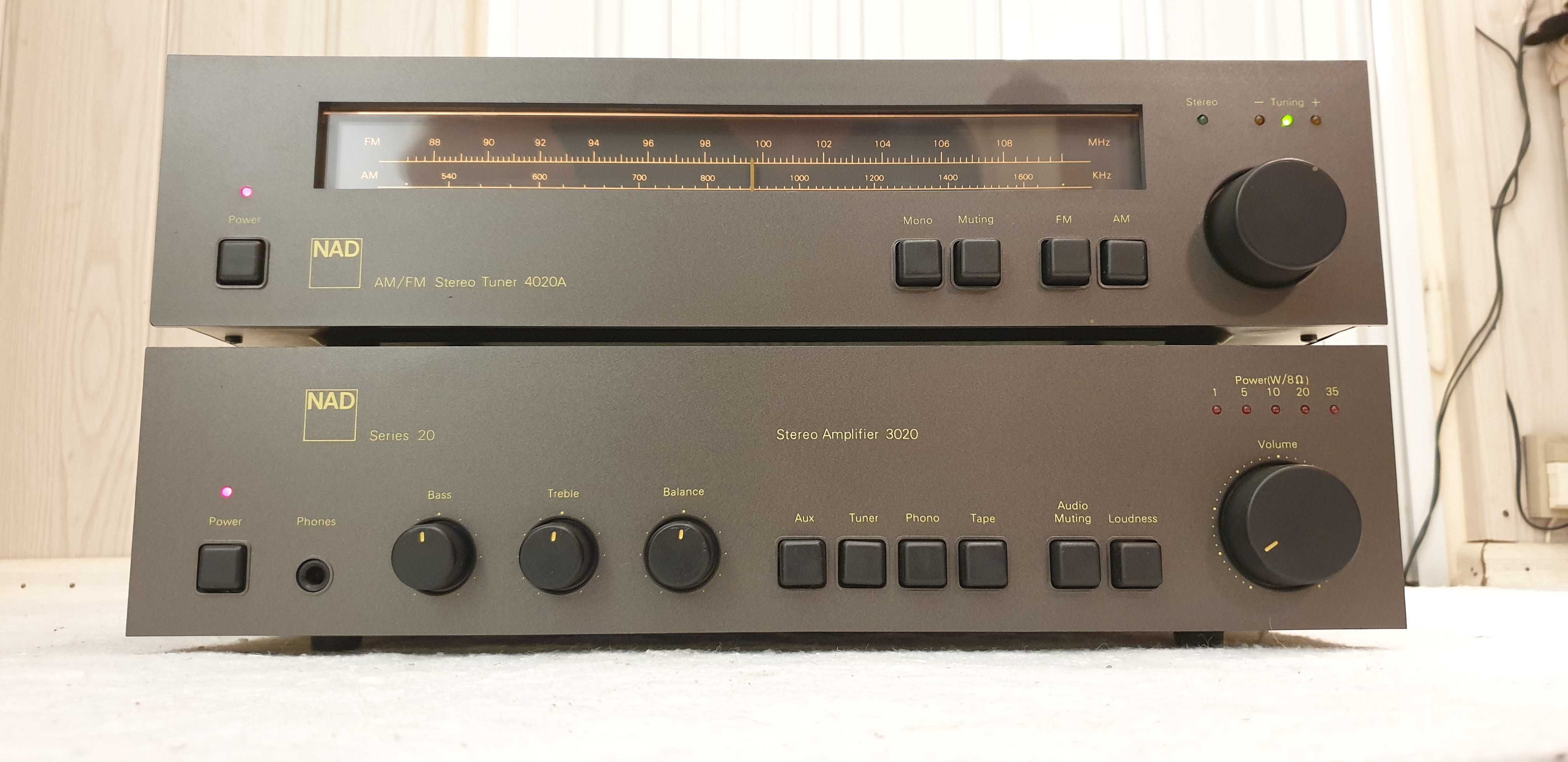 NAD 3020 i NAD 4020A, Stan bardzo dobry,Legenda HiFi AMP Tuner