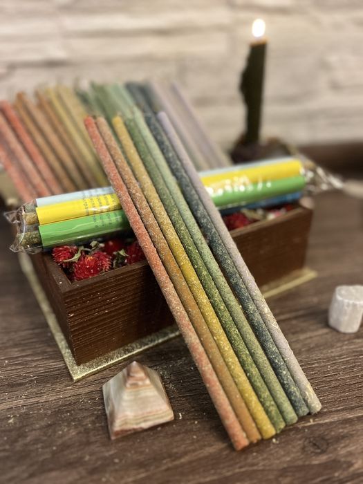 Авторські програмні свічки ручної роботи/ свічка з травами
