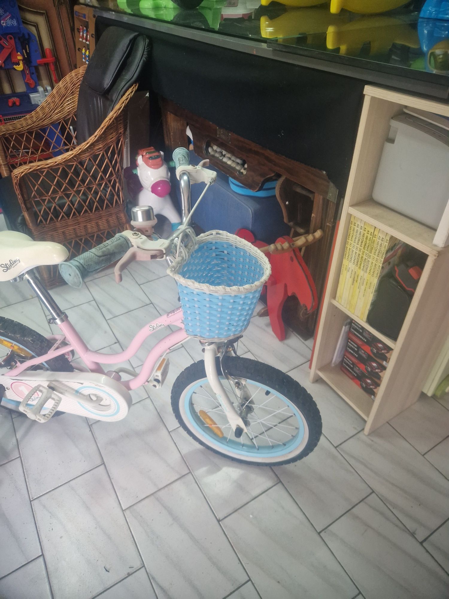 Bicicleta para Menina com Rodinhas...Sliding...