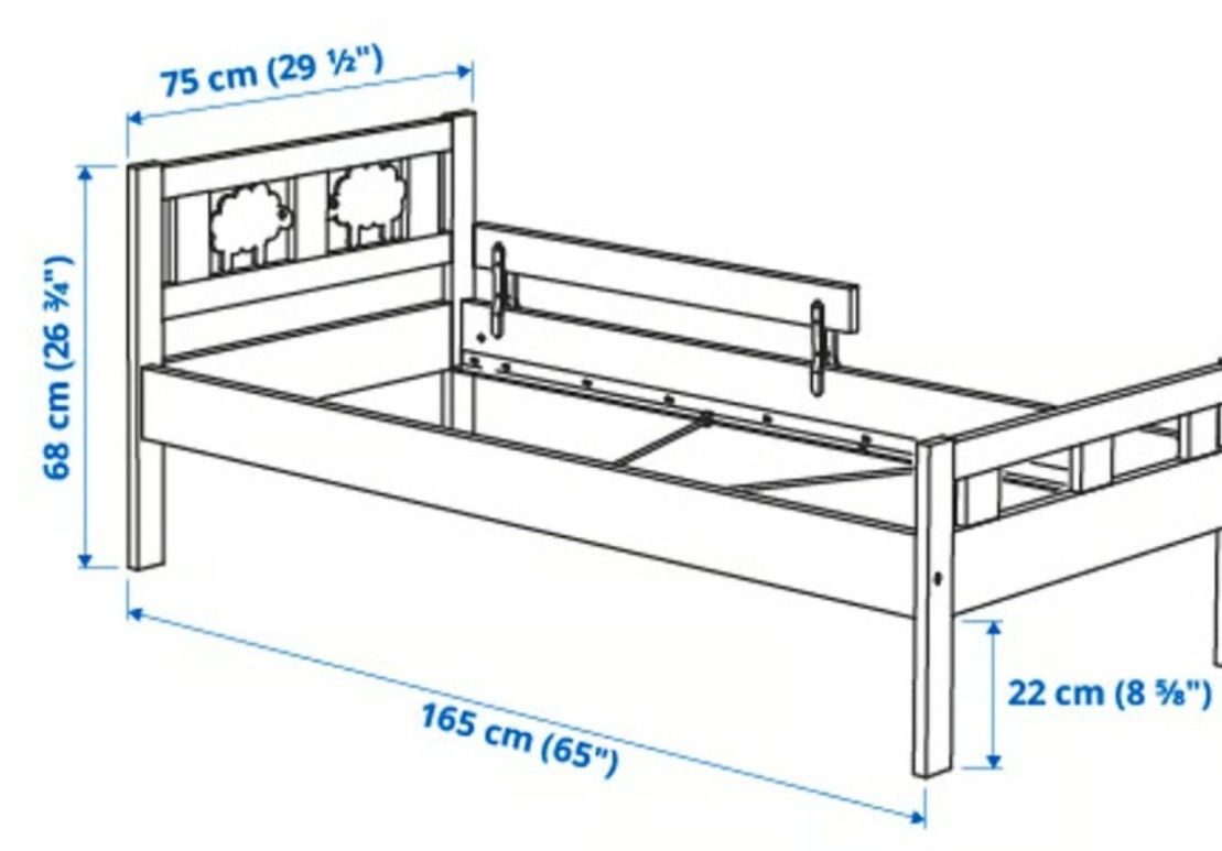 Meble dziecięce IKEA Stuva (3 x szafa) + Łóżeczko IKEA Kritter