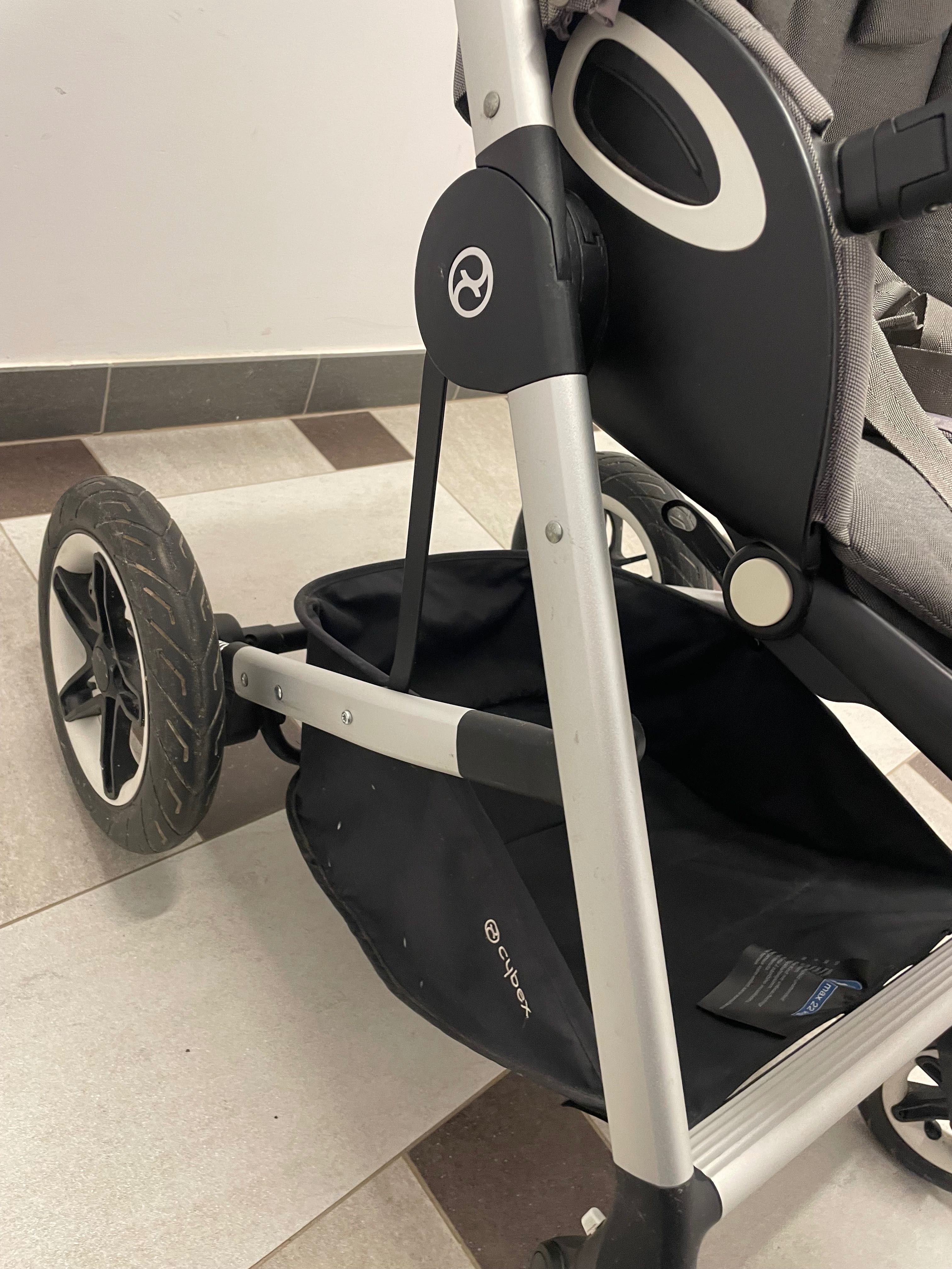 Wózek Cybex Talos S Lux spacerówka+gondola Soho Grey