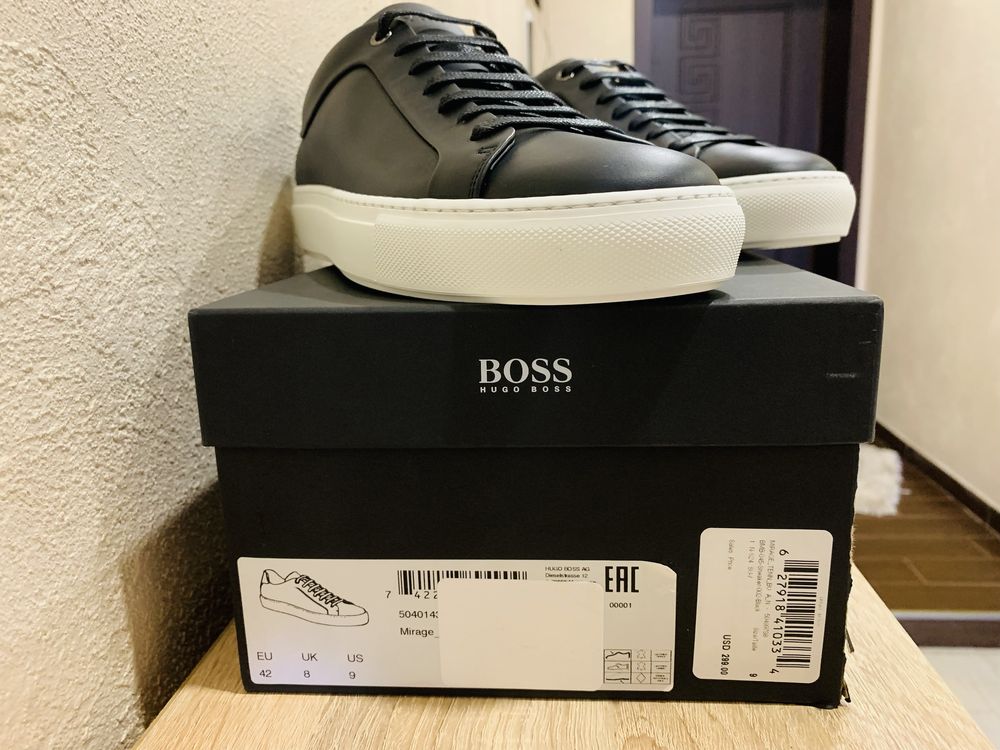 НОВІ шкіряні кросівки BOSS Mirage Tenn. Оригінал. EUR 42.