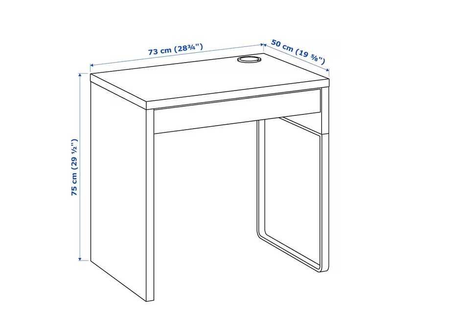 Biurko Ikea Micke białe stan idealny