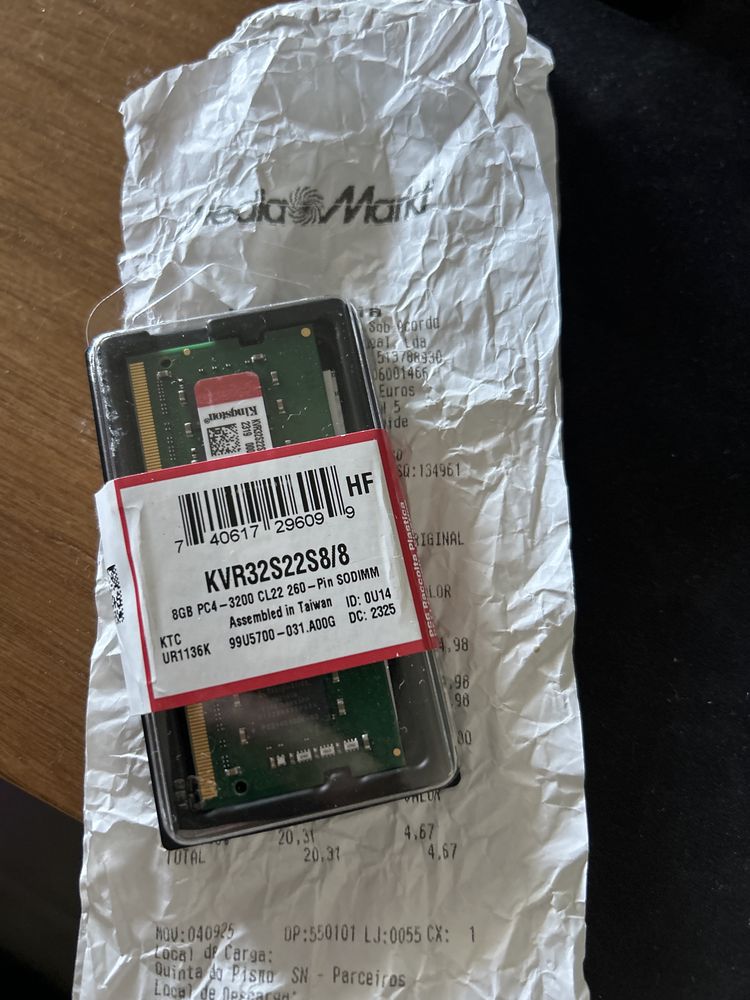 Kingston 8GB RAM DDR4