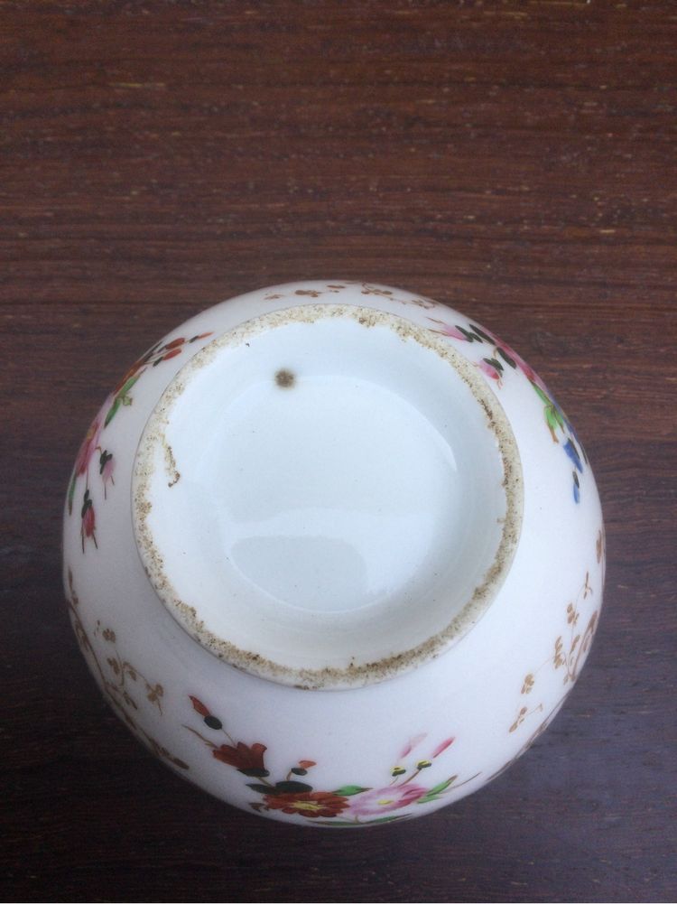 Prato taça Porcelana chinesa séc XIX 13,1 cm pintado à mão