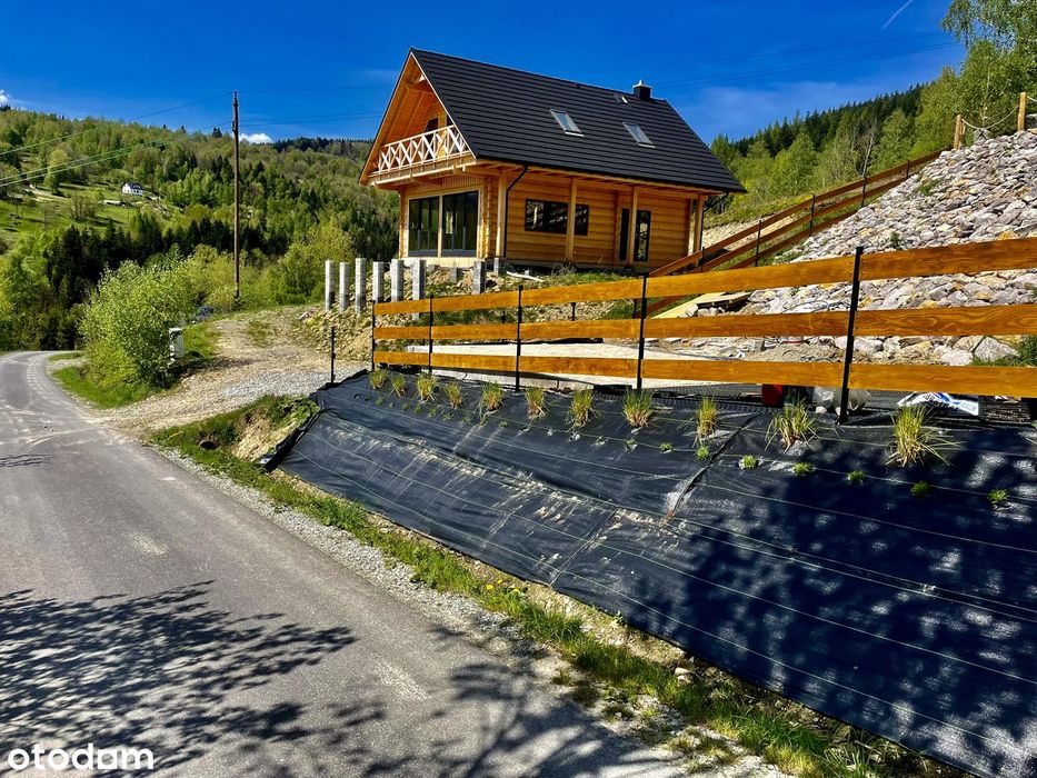 ZAWOJA - NOWY DOM DREWNIANY - widok na Babią Górę