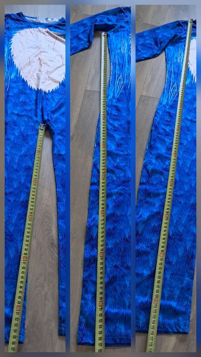 Sonic strój przebranie kostium kombinezon 152