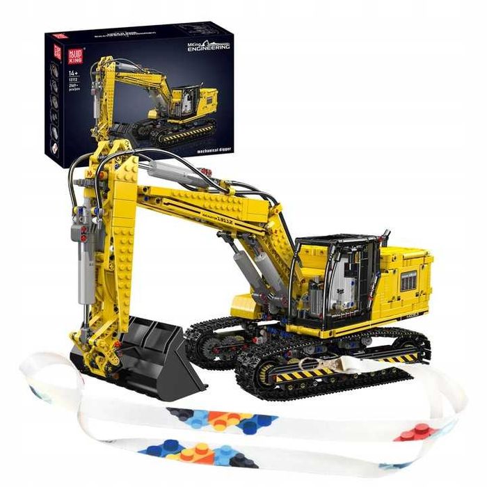 Klocki 2169 el. Koparka zdalnie sterowana Mould King 13112