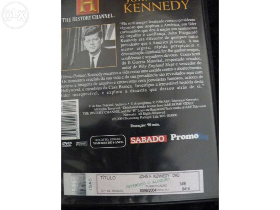 Documentário John F. Kennedy - portes grátis