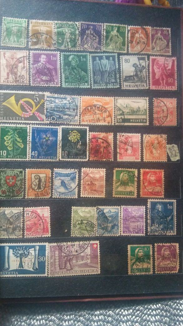 Stare znaczki Szwajcaria szwajcarskie nawet z XIX w.