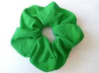 Gumka do włosów scrunchie frotka zielony