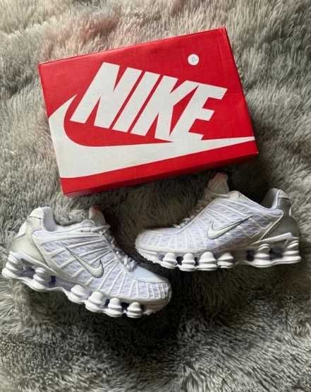 Buty Trampk Nike Shox TL White Silver R.40