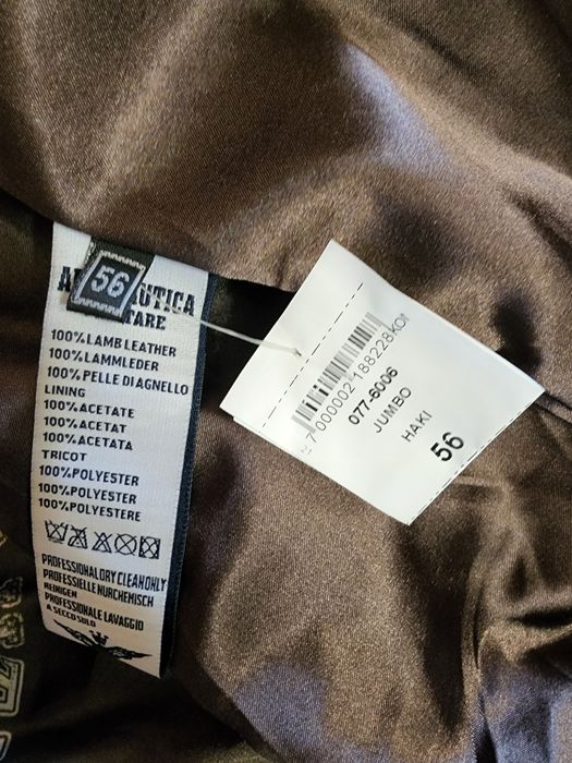 Коричневая кожаная куртка 15 STORMO-CSAR Aeronautica Militare