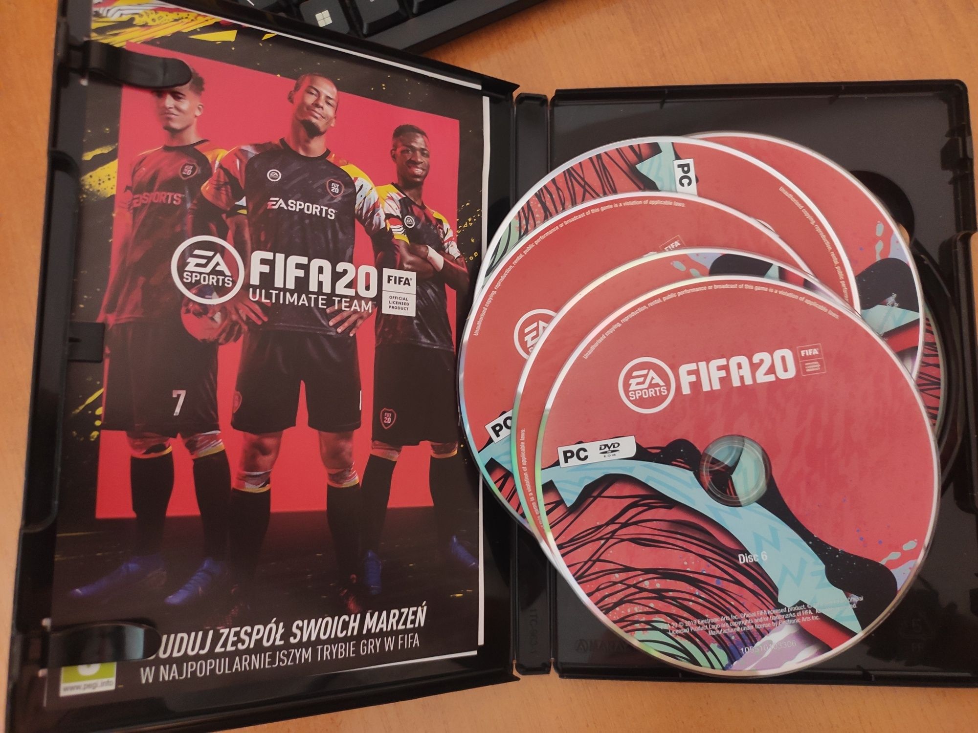FIFA 20 PC Pilska wersja językowa 6 płyt