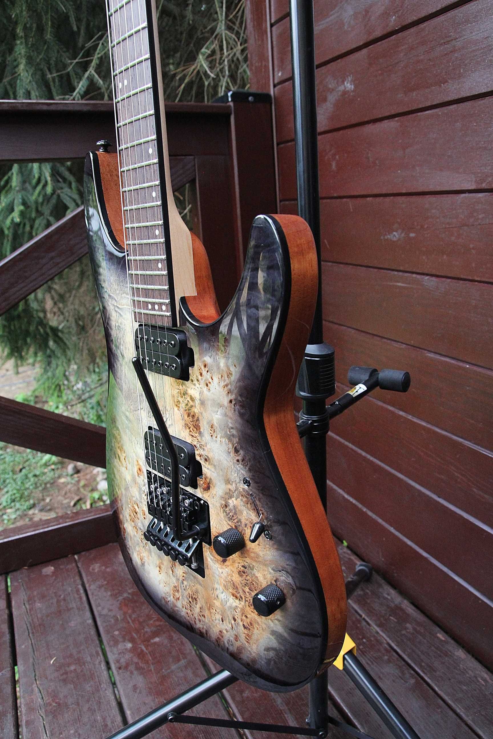 Schecter C-6 Pro Charcoal Burst - Floyd Rose