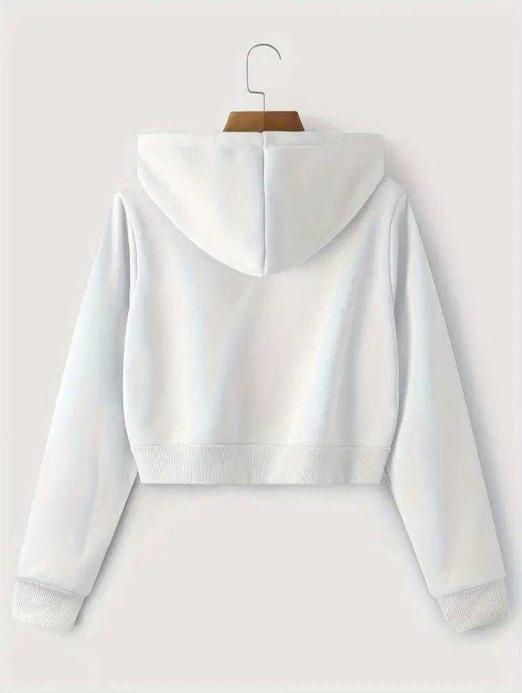Жіноче біле зіп-худі | Розмір XS, 160–165 см