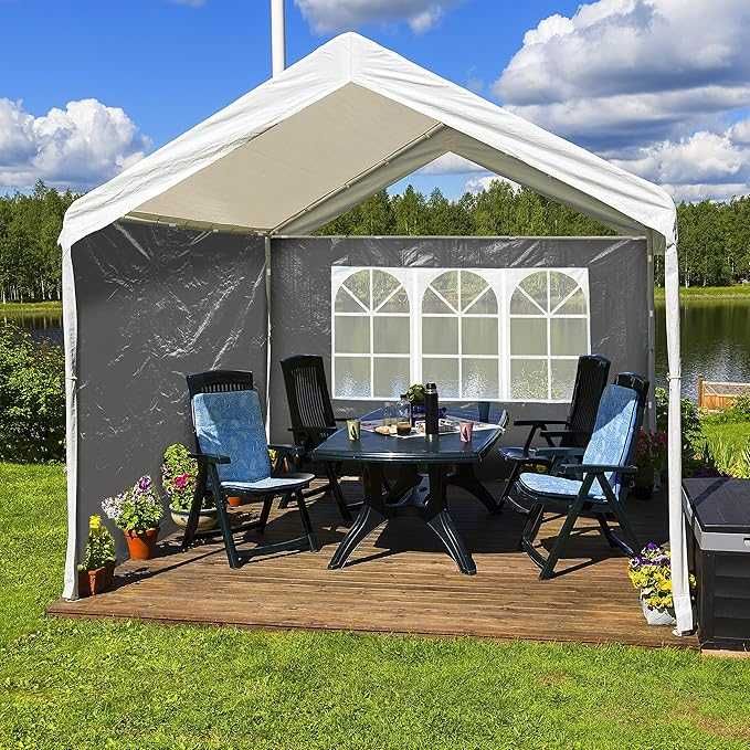 Relaxdays Ściany boczne do pawilonu wys. x szer. 2 x 3 m - szare