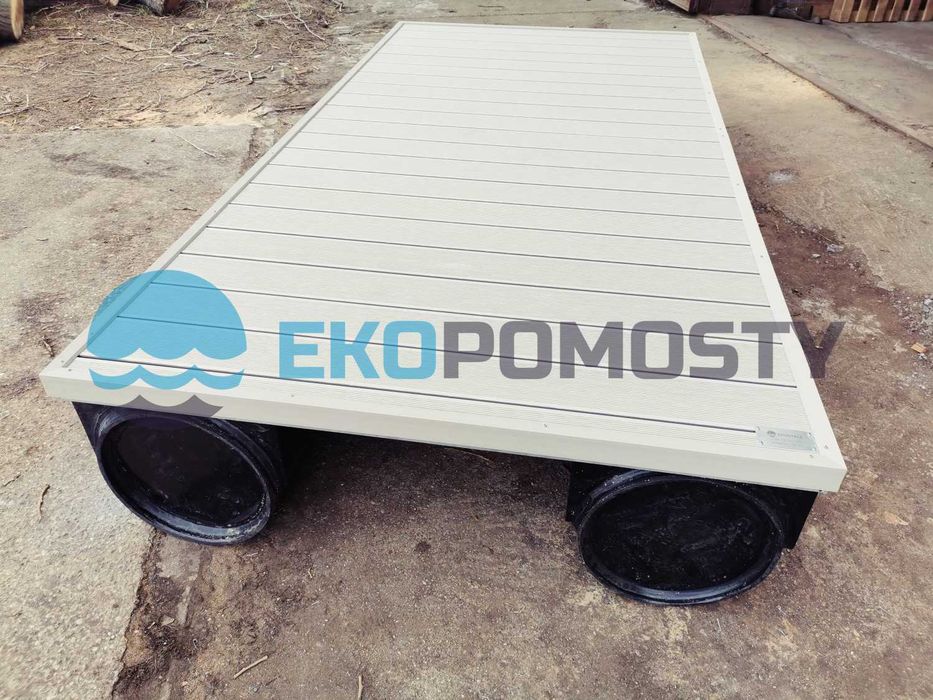OD RĘKI - Pomost pływający, platforma pływająca 3x1,5m deska kompozyt.