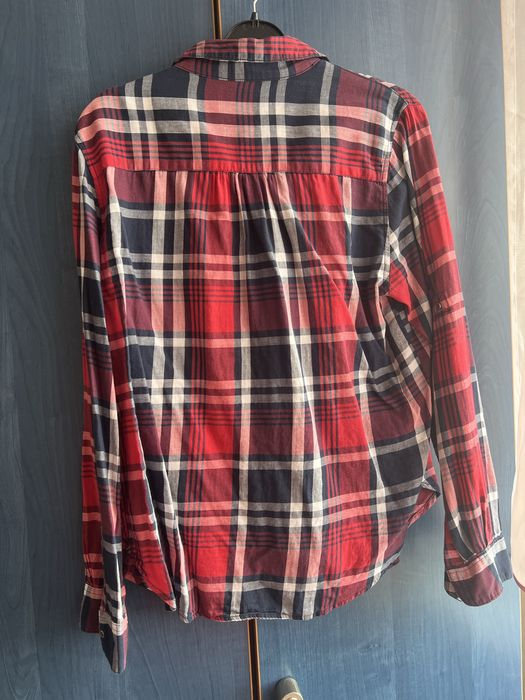 Koszula w kratę czerwona rozmiar M