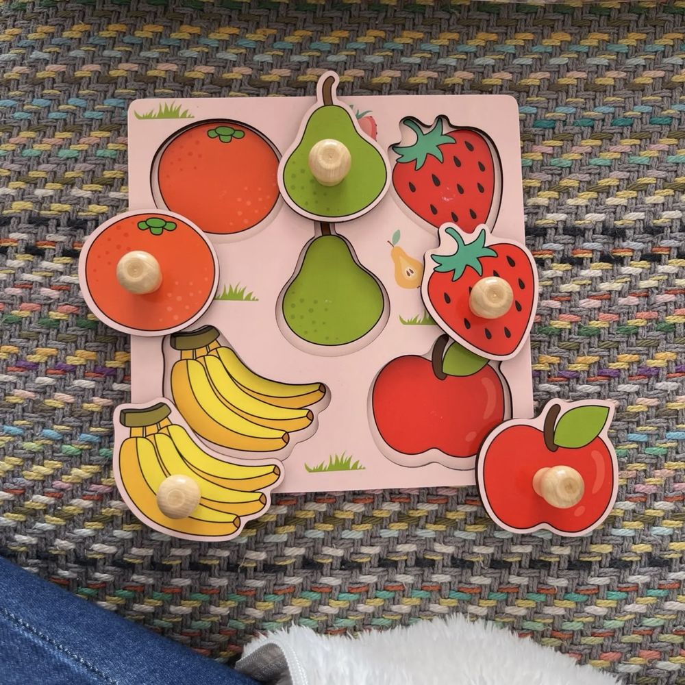 Іграшка-головоломка з фруктами для дітей раннього віку Монтессорі Пазл