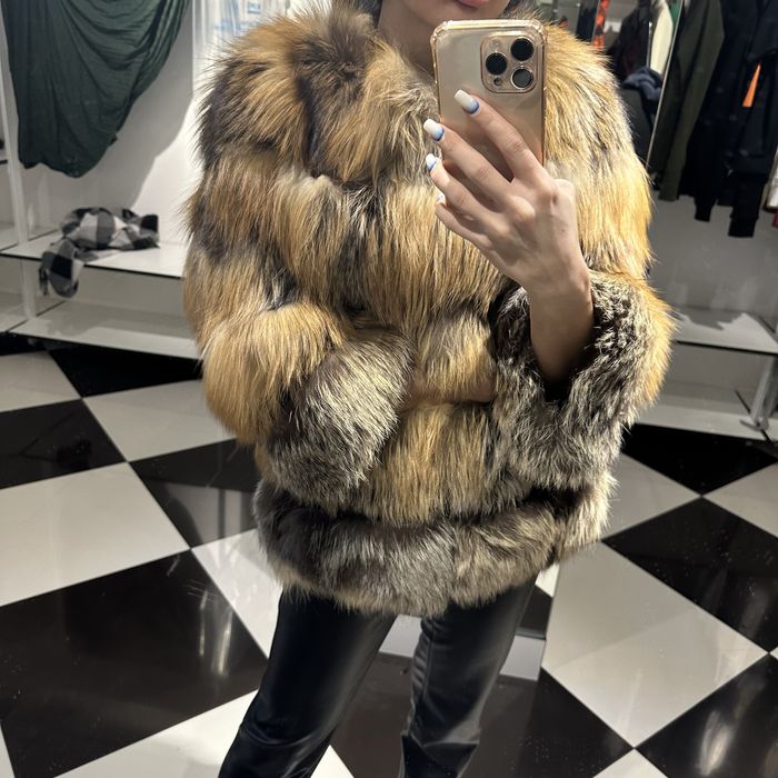 Шуба натуральна лисиця шуба из лисы полушубок