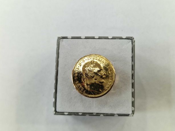 Złoty pierścionek/ Złoty dukat 986 w pierścionku/ R16/ 6.35 gram
