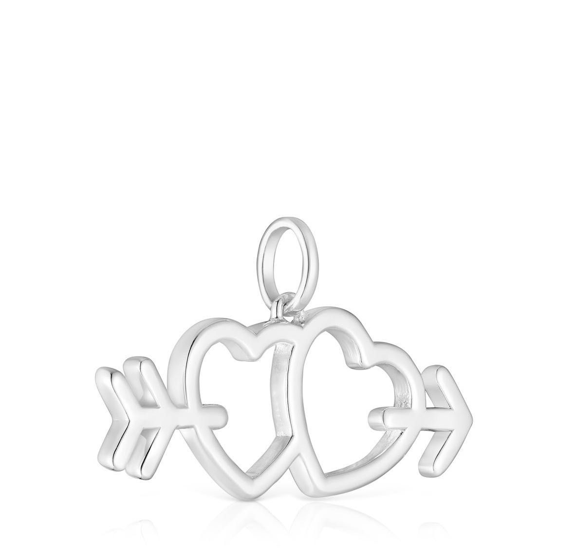 Wisiorek ze srebra z motywami strzały/serca Medallions