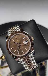 Швейцарские часы Rolex Datejust Chocolate Rose Gold. Топ качество