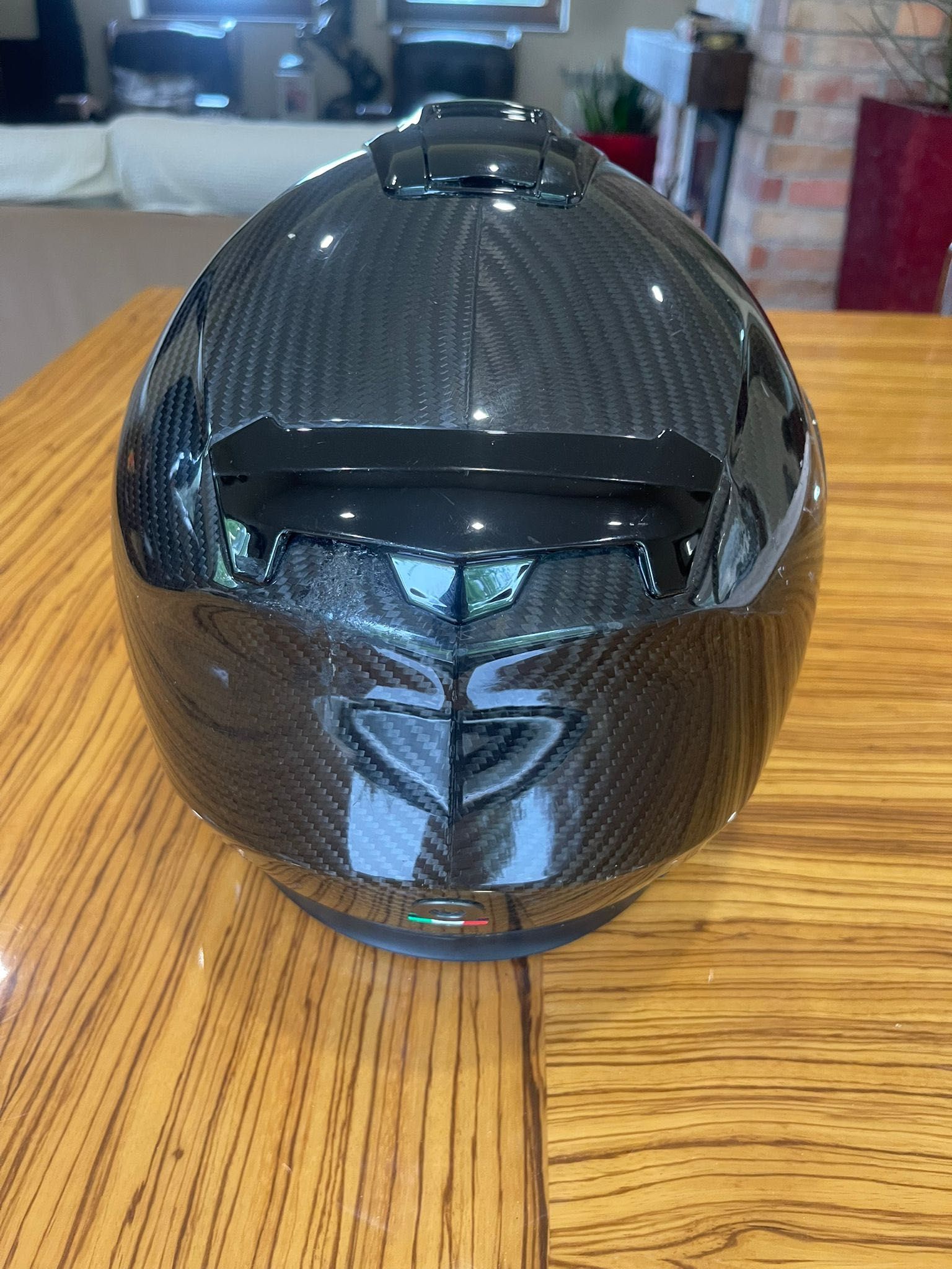Capacete carbono NOVA c/ auricular L