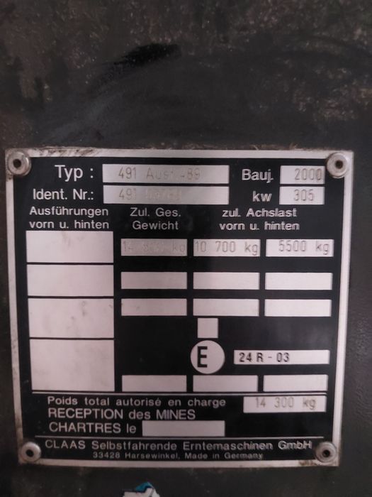 Claas jaguar 860 overdrive