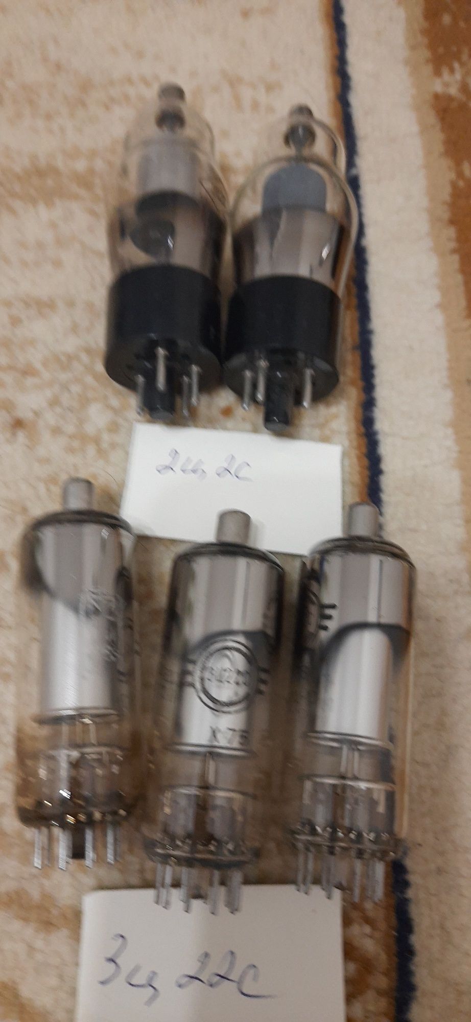 Радиолампы 1ц11п, 1ц21п, 2ц2с, 3ц22с, 5ц8с, 6ц4пв, 6ц5с, 6ц10п, 6ц11п,