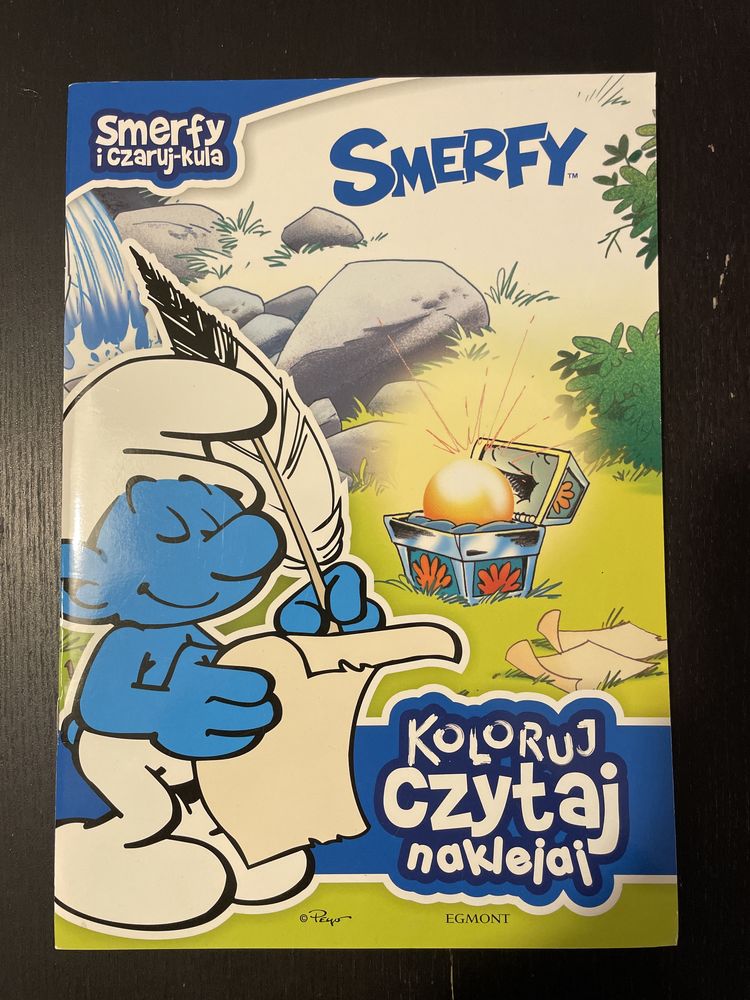 Smerfy Koloruj Czytaj Naklejaj