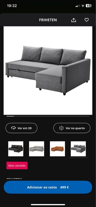 Sofa cama ikea com 2 anos