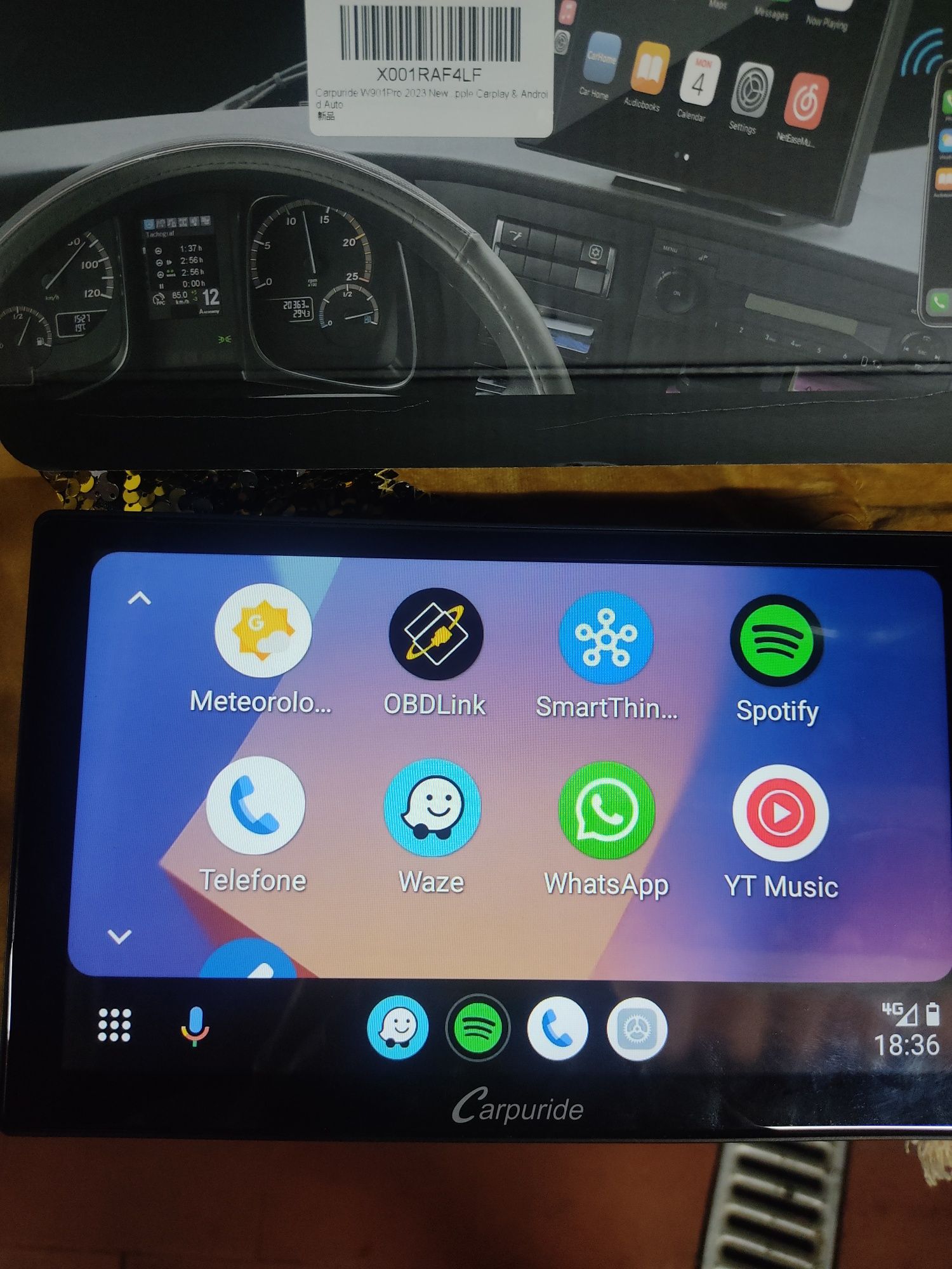 Android auto sem fios carpuride