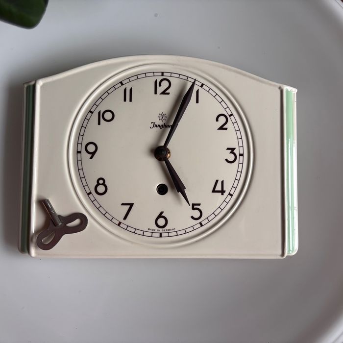 Zegar ceramiczny Junghans nakręcany ceramiczny vintage