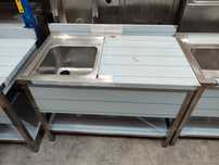 Banca INOX pio grande - 1.20x0.60mts