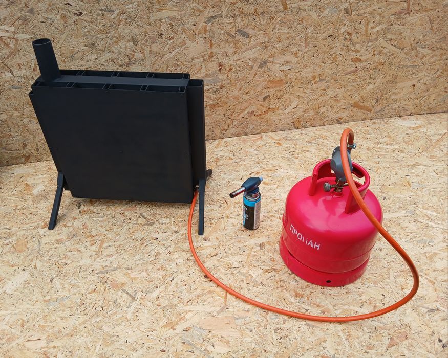 Газовий обігрівач. Вихлоп на вулицю. Працює без акб та єл.енергії 5кВт