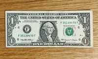 Купюра 1 доллар США 1999 год Джордж Вашингтон