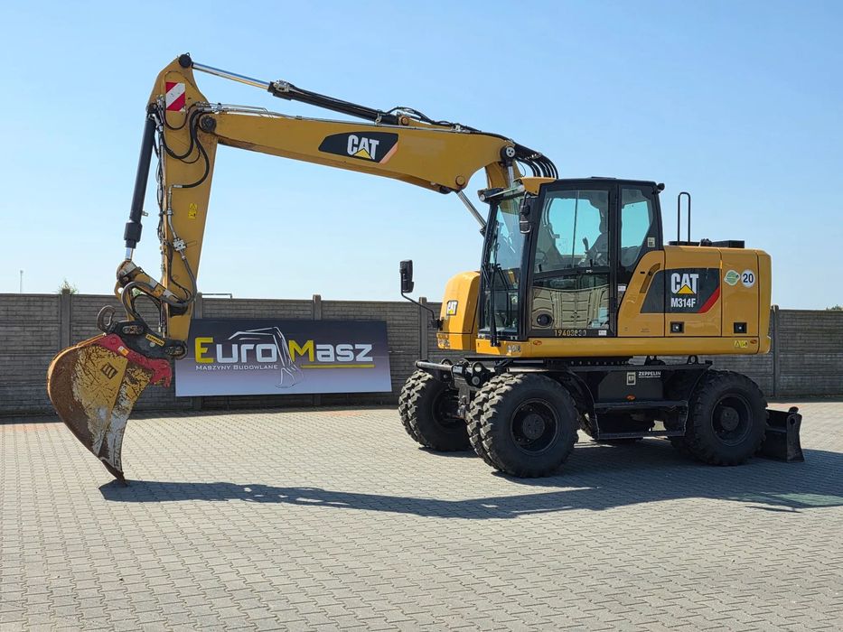 Caterpillar M314F, 2019 ROK, 3300 MTH, OIL QUICK OQ 65  M314, NOWE OPONY, serwisowana w ZEPPELIN CAT, M315F/315F/M316F/316F