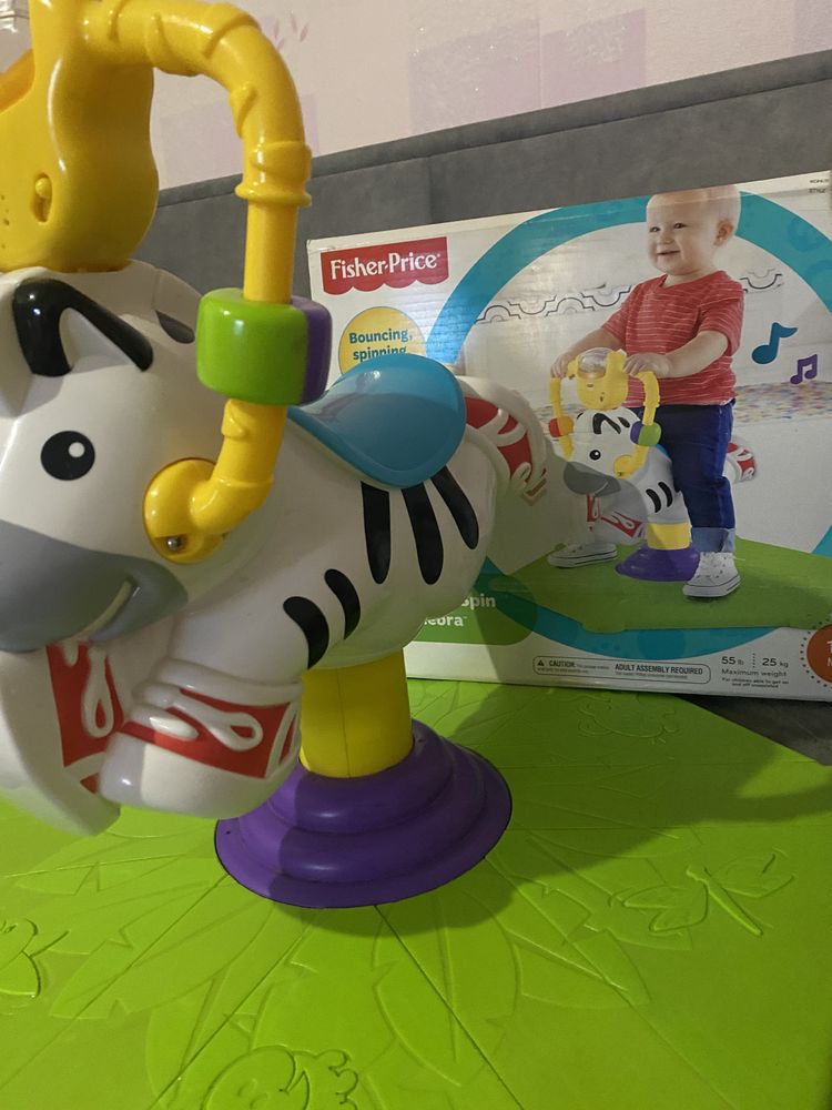 Музыкальная качалка-зебра Fisher-Price