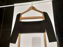Czarny top Shein off shoulder, rozmiar S