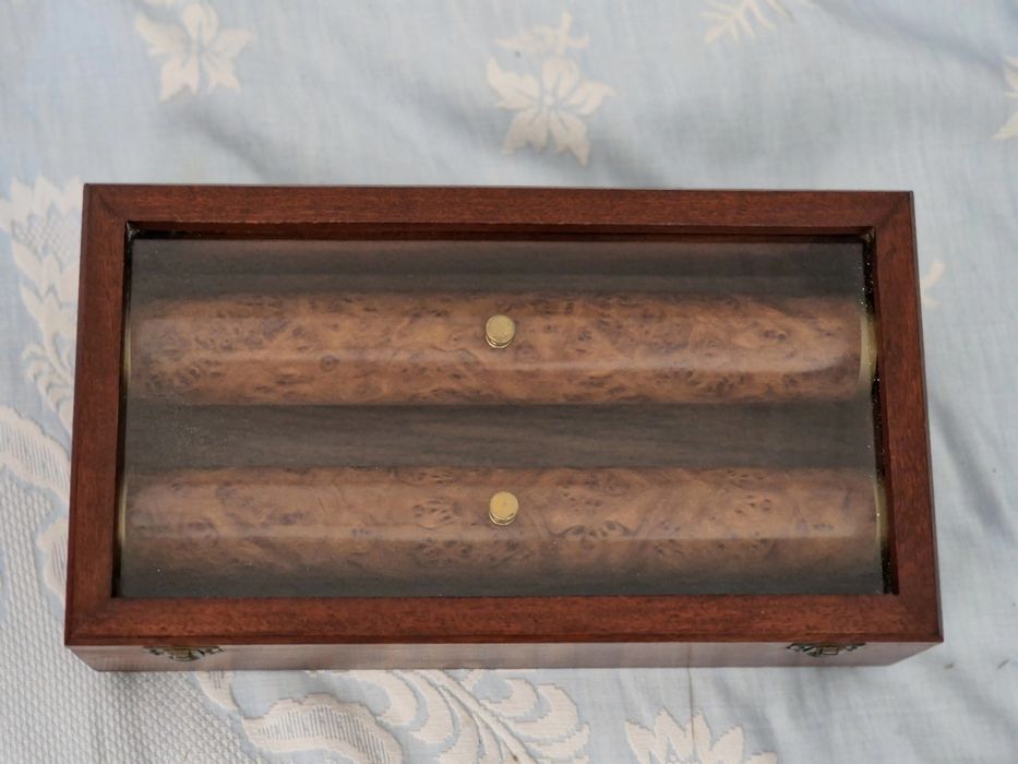 Caixa para relógios de madeira vintage