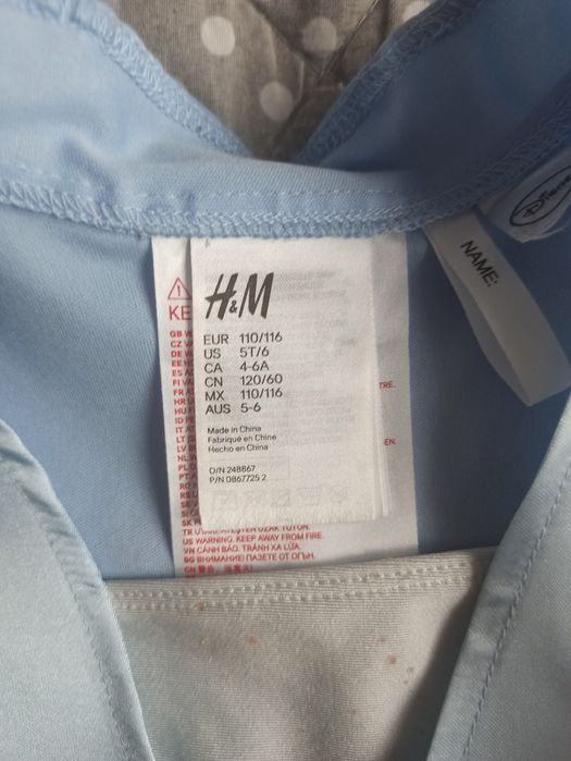 Przebranie Elsa Kraina Lodu H&M 110/116