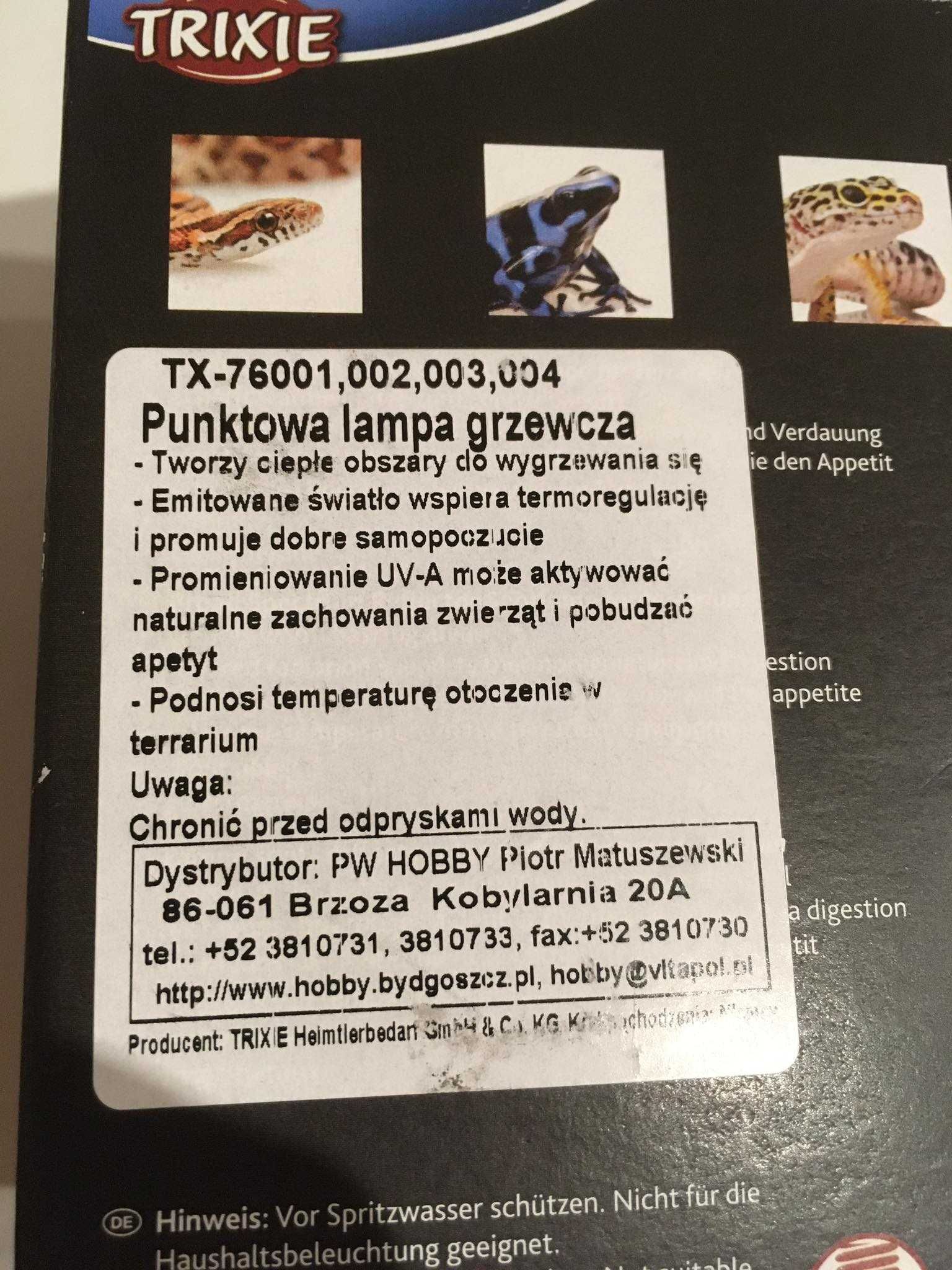 Żarówka grzewcza trixie 100w do terrarium