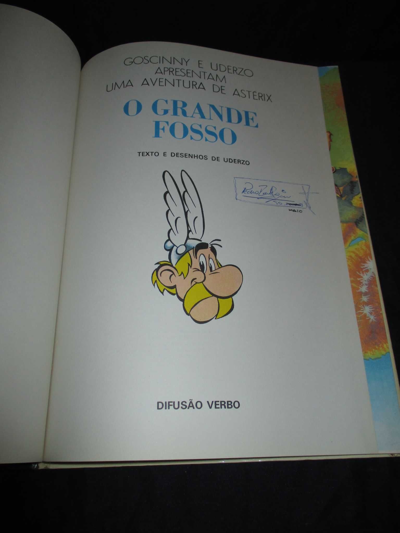 Livro Grande Fosso Astérix Difusão Verbo 1ª edição 1988 capa dura