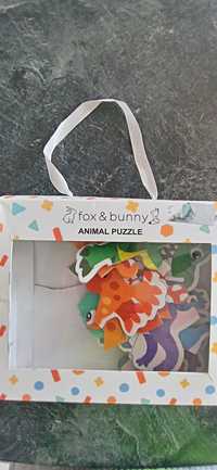 Dinozaury Mini podróżne puzzle dla dzieci